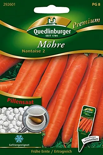 Quedlinburger 292601 Pillensaat Möhre Nantaise 2 (Möhrensamen)