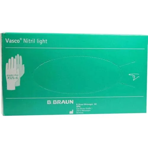 B. Braun VASCO Nitril light Untersuchungshandschuhe XS 100 St
