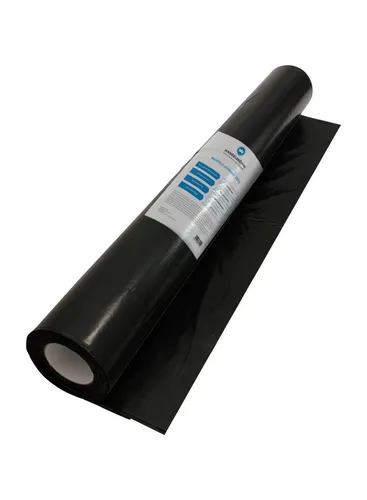 Baufolie schwarz 200 µ 2 x 25 m = 50 m² Gartenfolie Teichfolie Abdeckfolie 50m²