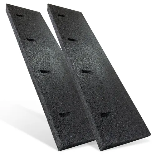 HASKYY 2x Autorampe Gummi schwarz 1000x250x45 mm von HASKYY