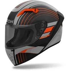 Airoh Motorradhelm Connor Achieve - Kommunikationssystem vorbereitet, schwarz L (59/60) - Motorradhelm mit herausnehmbarem Innenfutter und Belüftungssystem. Ideal für Fahrer, die ein Kommunikationssystem integrieren möchten.