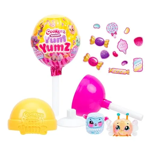Cookez Makery Yum Yumz, 2 lustige, süß duftende Überraschungsplüschtiere in einem Lolli, über 30 zuckersüße Stofftiere zum Sammeln – häufig, selten, ultraselten & Limited Edition