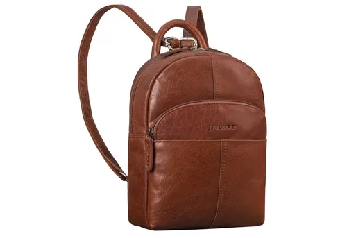 STILORD 'Elva' Kleiner Rucksack Damen Leder - Eleganter Daypack für Frauen - Eleganter kleiner Rucksack aus echtem Leder mit atmungsaktivem Rücken und Anti-Diebstahl-Fach. Ideal für stilvolle Auftritte und optimale Organisation unterwegs.