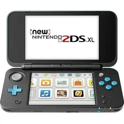 Nintendo New Nintendo 2DS XL Schwarz + Türkis - Handheld-Konsole mit stylischem Design, ideal für Gamer jeden Alters. Inklusive Netzteil und AR-Karten für sofortigen Spielspaß!