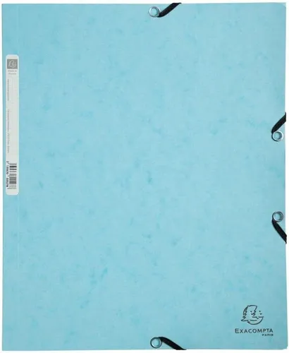 EXACOMPTA Eckspannermappe Aquarel A4 Karton pastellblau