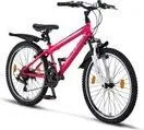 Chillaxx Bike Escape Premium Mountainbike - 24 Zoll Rosa-Weiß mit 21 Gang Schaltung - Fahrrad für Mädchen, Jungen, Herren und Damen, ideal für Alltag und Touren, mit hochwertiger Kettenschaltung für optimalen Fahrkomfort und einzigartigem Design.