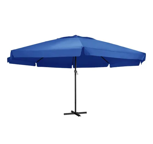 vidaXL 500cm Ampelschirm mit Aluminium-Mast in blau von vidaXL