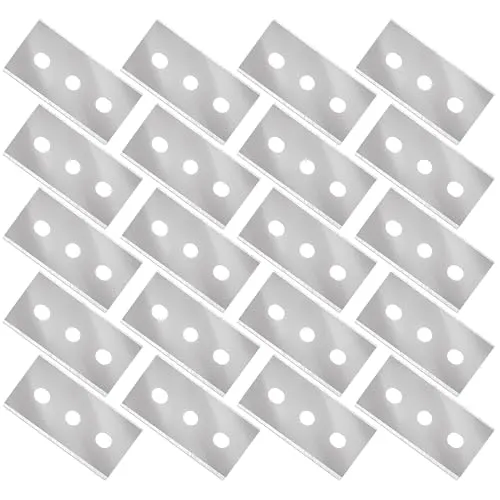 Stück Klingen für ceranfeldschaber,Doppelseitige Schaberklingen,Schaber Ersatzklingen,Kochfeldschaber Reinigungsschaber,Rasierklingen für Glasschaber,Zeranfeldkratzer 20