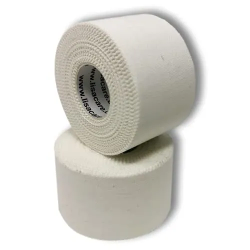 LisaCare Sport Tape - 2 Rollen 3,8cm breit - Sport Tapes - Fußball Tape - Athletic Tape - Tape Sporttape starker Halt & leicht zu reißen - für jede Sportart & Lebenssituation (2er-Set Weiß)