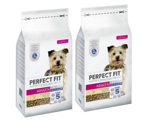 12kg Perfect Fit Hundefutter Adult für Hunde unter 10kg - Trockenfutter mit Huhn als Hauptzutat, speziell für kleine Hunde entwickelt, sorgt für ausgewogene Ernährung und Zufriedenheit.