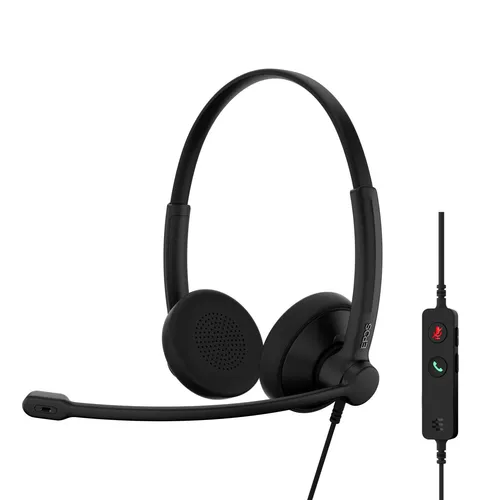 EPOS IMPACT 100 - Stereo Headset mit USB-C+A - Kopfhörer für Vieltelefonierer mit ultraleichtem Design, ideal für Microsoft Teams und UC-Plattformen, bietet ganztägigen Komfort und hervorragende Anrufqualität.