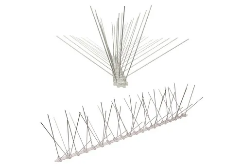 PestSystems Taubenspikes 10 Meter – Effektive Vogelabwehr - 5-reihige Taubenspikes auf stabiler Polycarbonatleiste, UV-beständig und einfach zu montieren. Schützen Sie Ihre Gebäude vor Schäden durch Vögel und sorgen Sie für ein gepflegtes Aussehen.