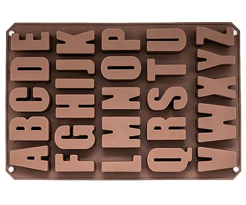 Artidee CREARTEC - Silikonform/Modellierform - Herstellung von Dekorationen mit z.B. Seife, Beton, anderen Gießmassen - Motiv: Buchstaben