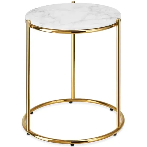 TecTake Beistelltisch Ellsa in gold von tectake