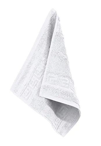 Cawö Seiftuch 1001 Noblesse Walk-Frottier weiß Größe 30x30 cm