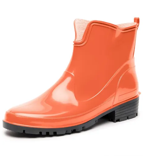 Ladeheid Damen Kurze Gummistiefel LA-930 (Orange, 38) in orange von Ladeheid