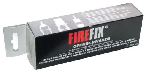 FIREFIX 2015 Ofenschwärze in Tube (Inhalt: 100 ml) schwarze Paste für Gusseisen und Eisen