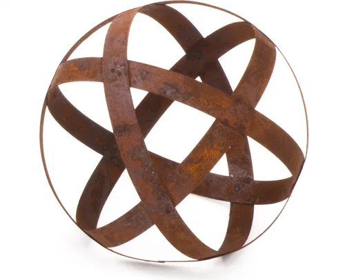 Rostkugel Edelrost Dekokugel Kugel 30cm Bandeisen Gartendeko Rost Metall
