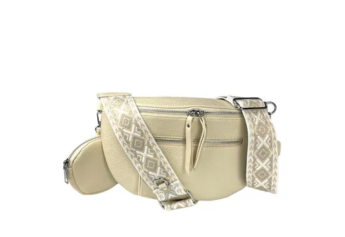 Taschen4life Bauchtasche Damen Brusttasche 3238 Umhängetasche Bauchtasche, mit geräumigem Hauptfach, Schultertasche Cross Body Geldtasche