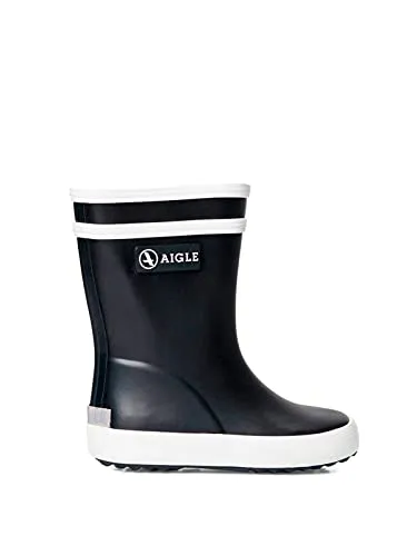 Aigle Unisex-Kinder Baby Flac Gummistiefel, Blau (Marine New) - Baby Stiefel für Jungen, wasserdicht und ideal für nasse Tage, aus hochwertigem Kalbsleder für optimalen Komfort.