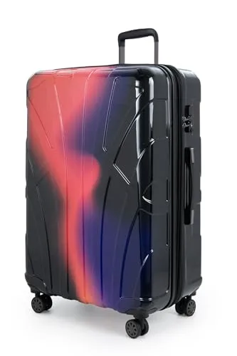 suitline - Großer Koffer, TSA, Neon Red S28-8801G-N-R