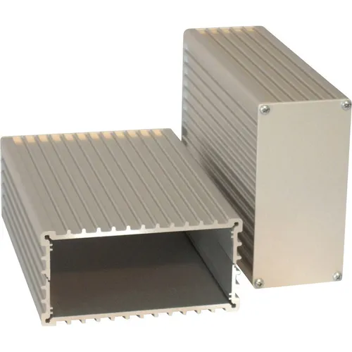 Proma 130 040 Universal-Gehäuse aus Aluminium - Computergehäuse mit Einschubnuten für Europa-Karten, ideal für individuelle Projekte und Bausätze.