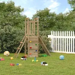vidaXL Spielturm mit Kletterwand und Rutsche von vidaXL