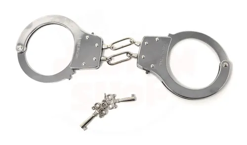 Handschellen Metall Karneval Fessel Erotik Fasching Schloss Polizei Party Kinder