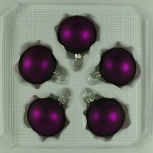 Weihnachtsbaumschmuck Lila von Lauschaer Glas