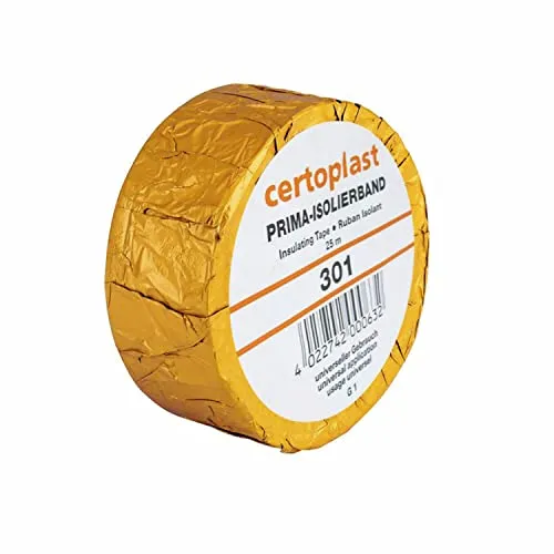 Gewebeband, Schwarz, L=25M Breite=45Mm, Certo 301