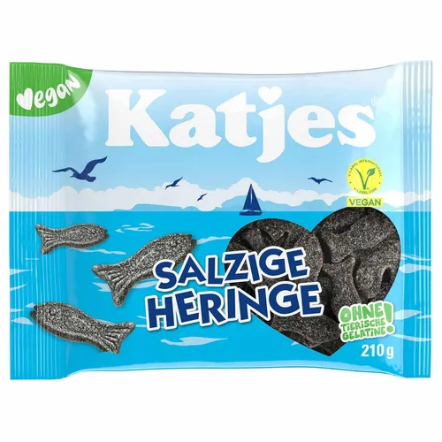 Katjes Salzige Heringe 210g Packung in schwarz von Katjes-Fassin GmbH & Co. KG