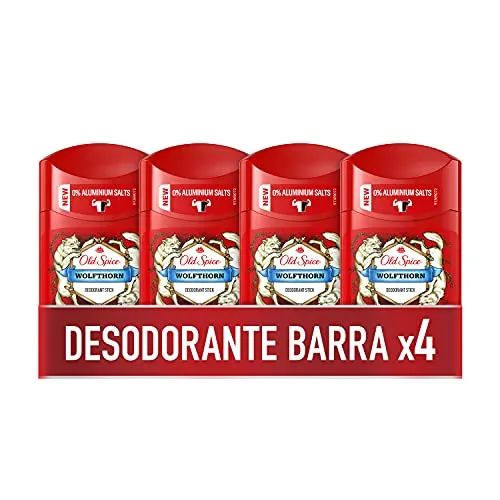 Old Spice Wolfthorn Deostick für Männer, 4 x 50 ml