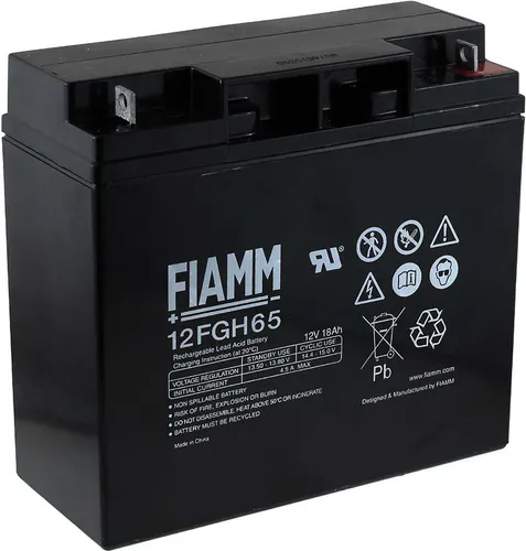 FIAMM Bleiakku 12FGH65 - Hochstromfest - Akkus: 12V 18Ah Bleiakku, ideal für Hochstromanwendungen und zuverlässige Leistung in anspruchsvollen Umgebungen.