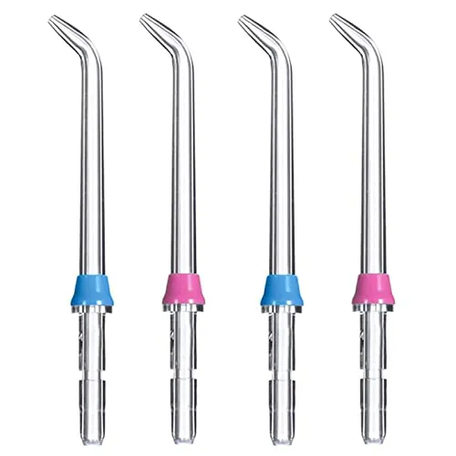 Stücke Mundduschen, Dental Flosser Water, Ersatz Jet Tipps Zahnärztlich Wasser, Flosser Water, Munddusche Düsen, Munddusche Zubehör für WP-100 WP-250 WP-462 WP-660 (Blau, Pink) 4