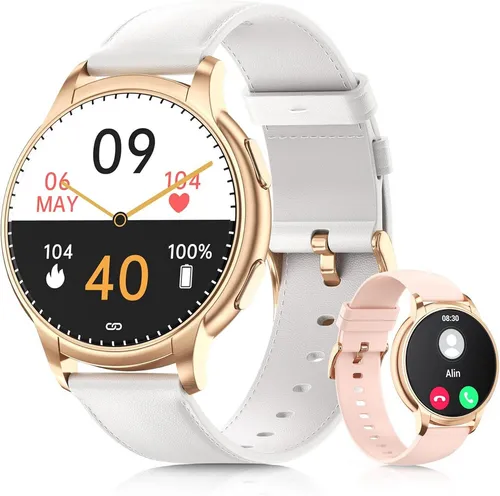 TIFOZEN P2 Smartwatch (3,8 cm, android ios), Damen Smartwatch mit 1.52