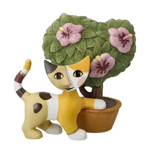 Goebel Katzenfigur Ibisco - Rosina Wachtmeister Katzenwelt - Sammlerfigur aus hochwertigem Biskuitporzellan, liebevoll gestaltet und meisterlich handgefertigt - das perfekte Geschenk für Katzenliebhaber.