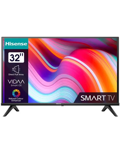 Hisense 32A4K - 80 cm (32 Zoll) HD Ready LED Smart TV, energieeffizient mit WLAN und vielfältigen Anschlussmöglichkeiten, Black-Week-Aktion!