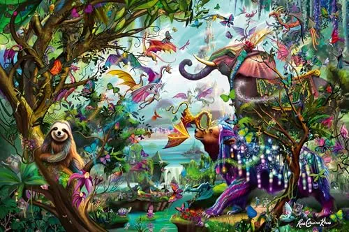 Ravensburger Tropical Dragons 4000 Teile Puzzle - Puzzle für Erwachsene ab 14 Jahren, herausfordernd mit 4000 Teilen und ausgezeichnete Ravensburger Qualität für stundenlangen Spaß.
