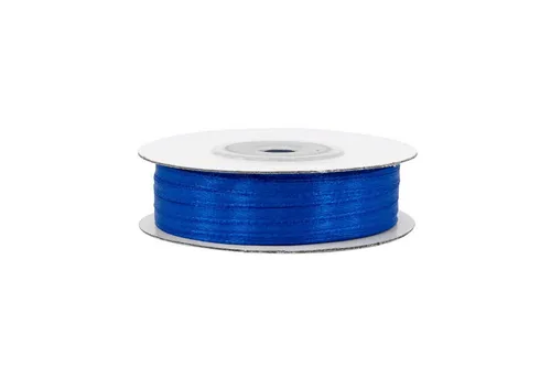 Creativery Satinband, Satinband 3mm x 50m Rolle Blau