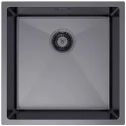 Edelstahl Küchenspüle 44x44 cm – Modell HD4444B mit Siphon