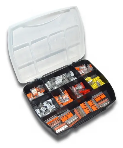 WAGO Klemme Sortimentskasten / Boxen  / Auswahl: Hebel- Steck- Leuchtenklemmen