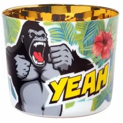 Fürstenberg Sieger Champagnerbecher - Sip of Gold mit Marvellous Monkey - Kaffeetassen & Becher aus hochwertigem Porzellan, innen mit 24 Karat Gold vergoldet, ein echter Hingucker mit dem einzigartigen Affen-Design.
