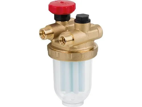 AFRISO 20429 Ölfilter Zweistrang Messing Typ Z500 AG 3/8'' IG 3/8''