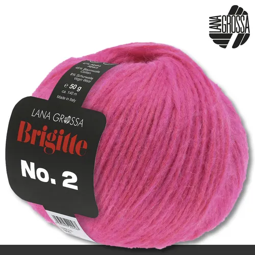 Lana Grossa 50 g Brigitte No. 2 Netzgarn Wolle Garn Alpaka Baumwolle Stricken