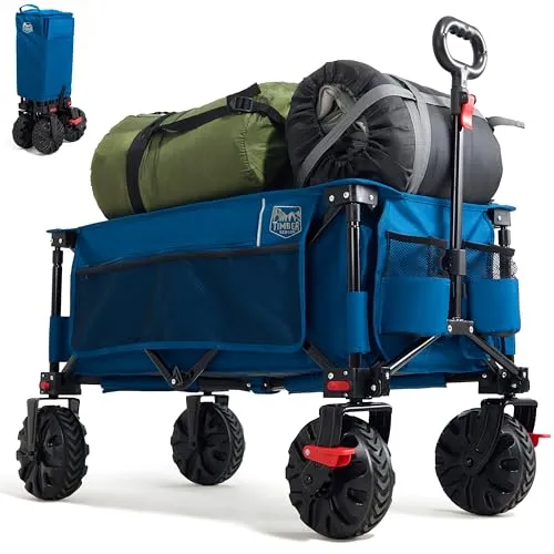 Hand- & Bollerwagen Blau von TIMBER RIDGE
