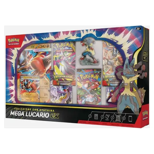 Sammlung Premium Pokemon Mit Figürchen Mega Lucario Ex Italiano ITA