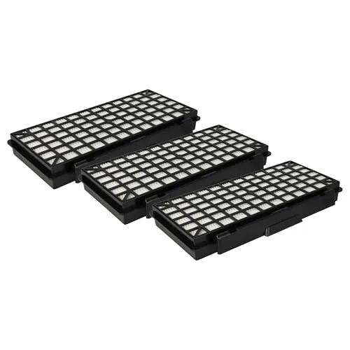vhbw 3X Staubsaugerfilter Ersatz für Siemens/Bosch 647753, 00577303, 00579496, 17004549, 57949, BBZ154HF für Staubsauger - HEPA-Filter Schwarz Weiß