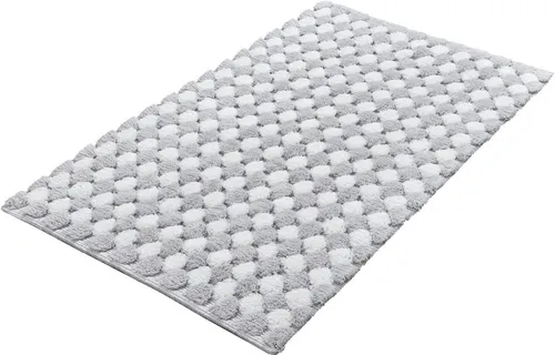 Kleine Wolke Badematte Merida 1 in silber von Kleine Wolke