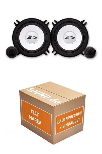 JUST SOUND best choice for caraudio Lautsprecher Boxen Heck Alpine SXE-1350S für Fiat Marea 250W Power Auto-Lautsprecher (40 W, 13 cm)