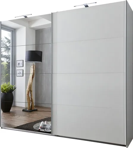 WIMEX Ernie Schwebetürenschrank mit Spiegel, 225cm, Made in Germany